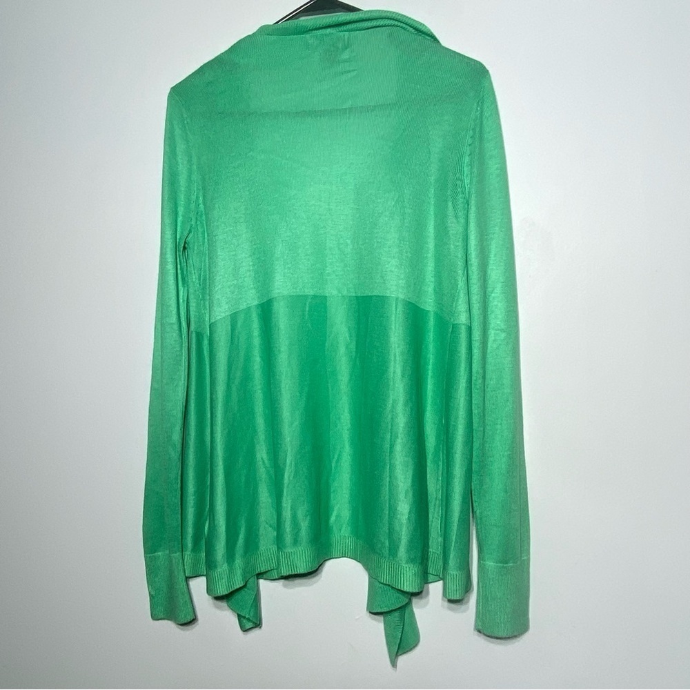 Liz Claiborne Open Drape Cardigan Women's Sz S Seafoam Green Business Casual - Picture 5 of 10